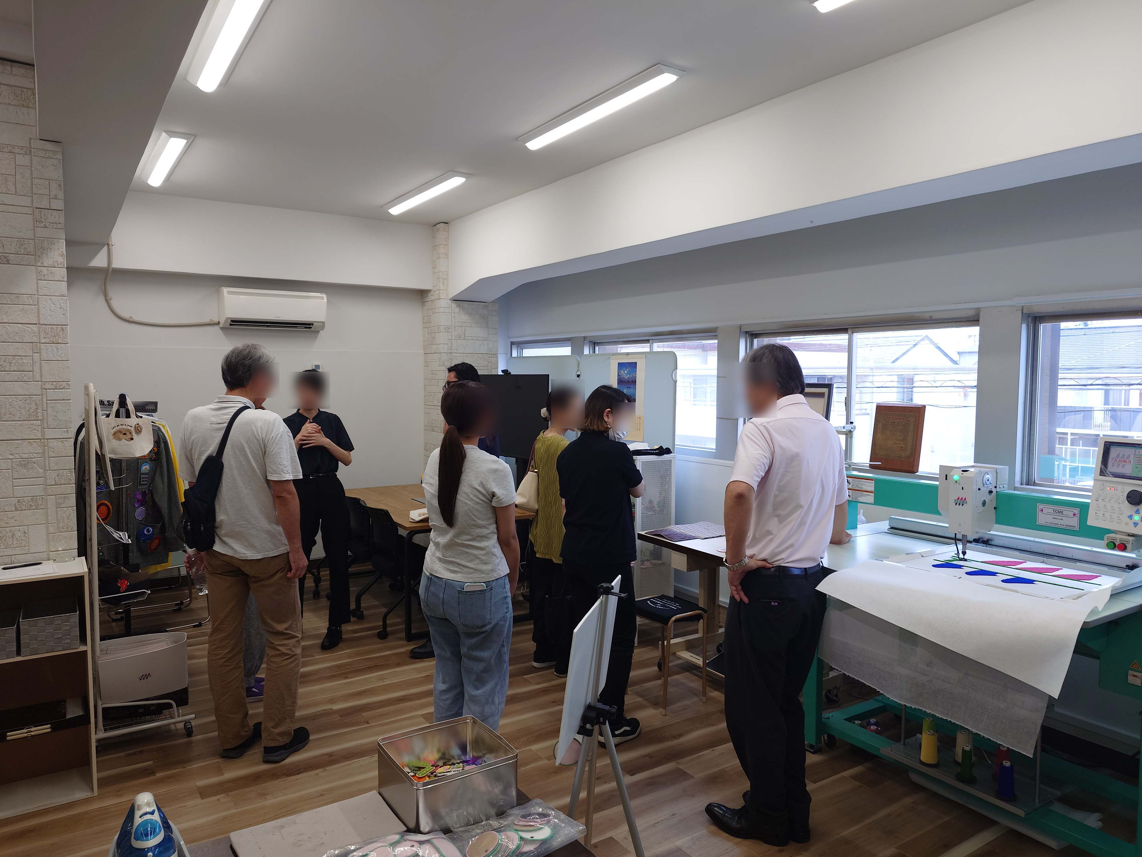 タジマ刺繍機ショールーム展示会